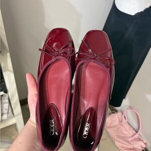 Cider Women's Burgundy Ballet Flats